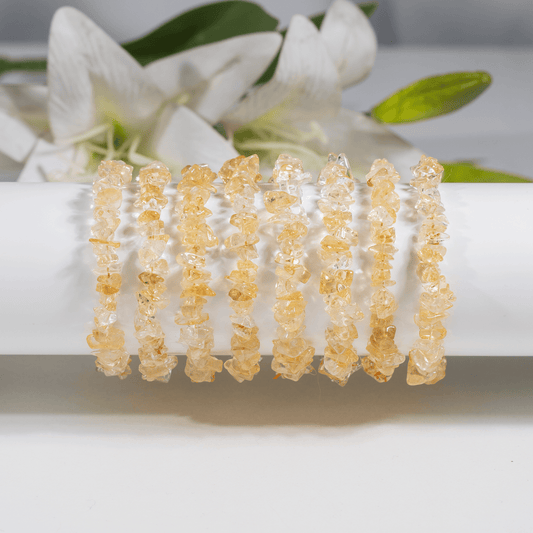 Citrine Gemstone Chip Bracelet