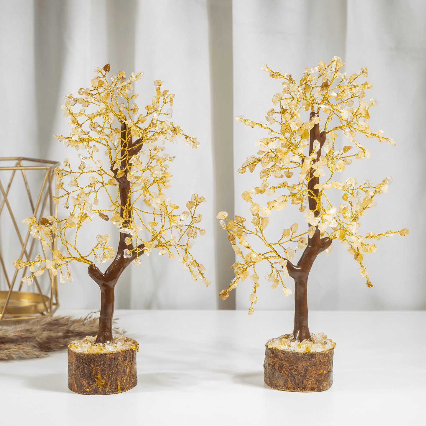 Citrine Orgone Based  Crystal Tree With 300 Natural Crystal Chips