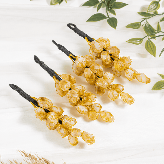Citrine Bunch Yellow Tassel Hanger