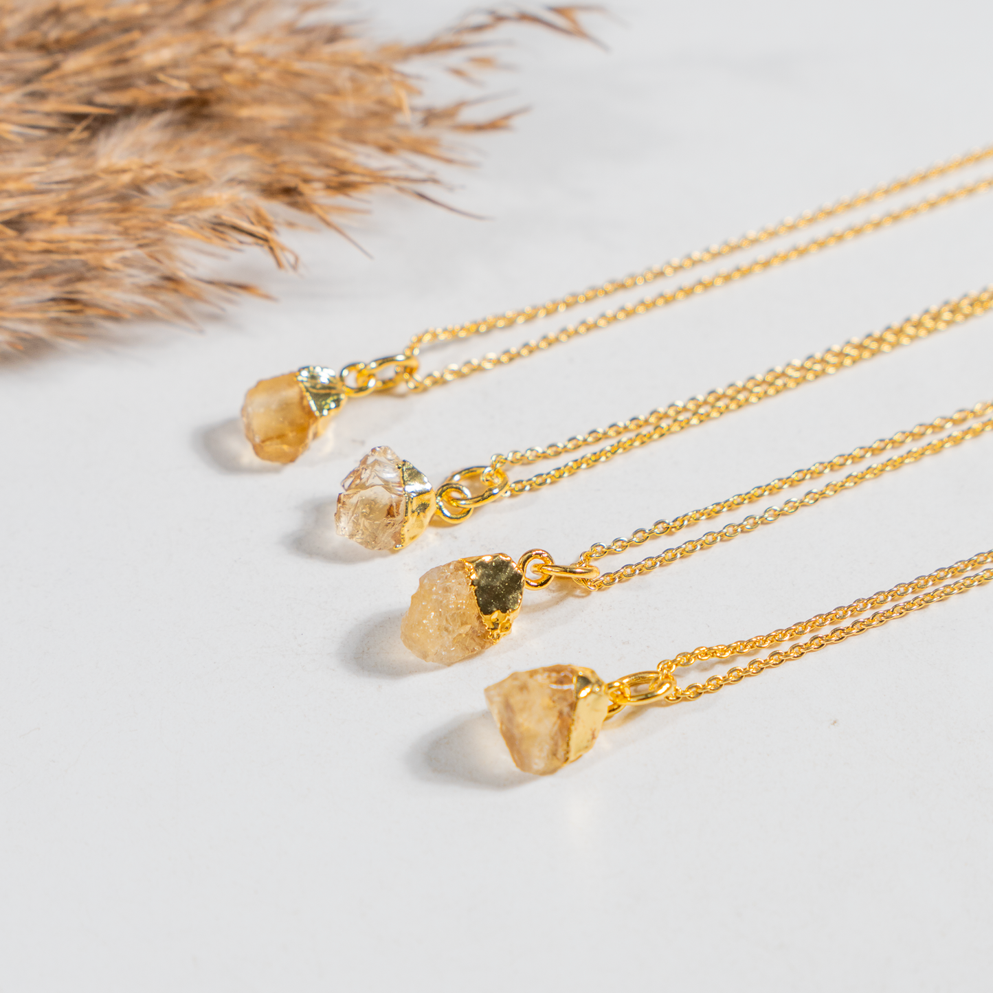 Raw Citrine Crystal Pendant | Natural Gemstone Jewelry | Gemstone Pendant | Healing Crystal Pendant