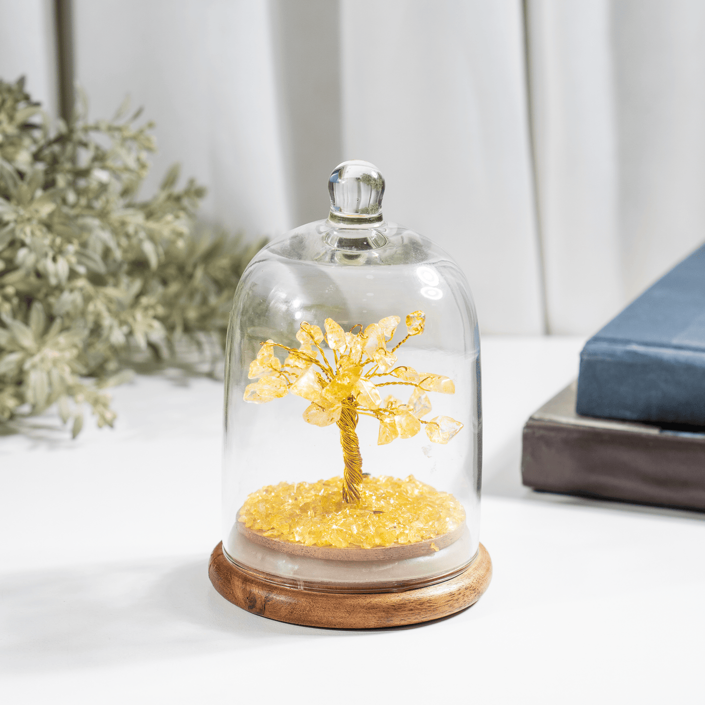 Citrine Dome Tree | Natural Crystal Decor | Feng Shui Tree | Healing Gemstone Bonsai | Home, Office Decor