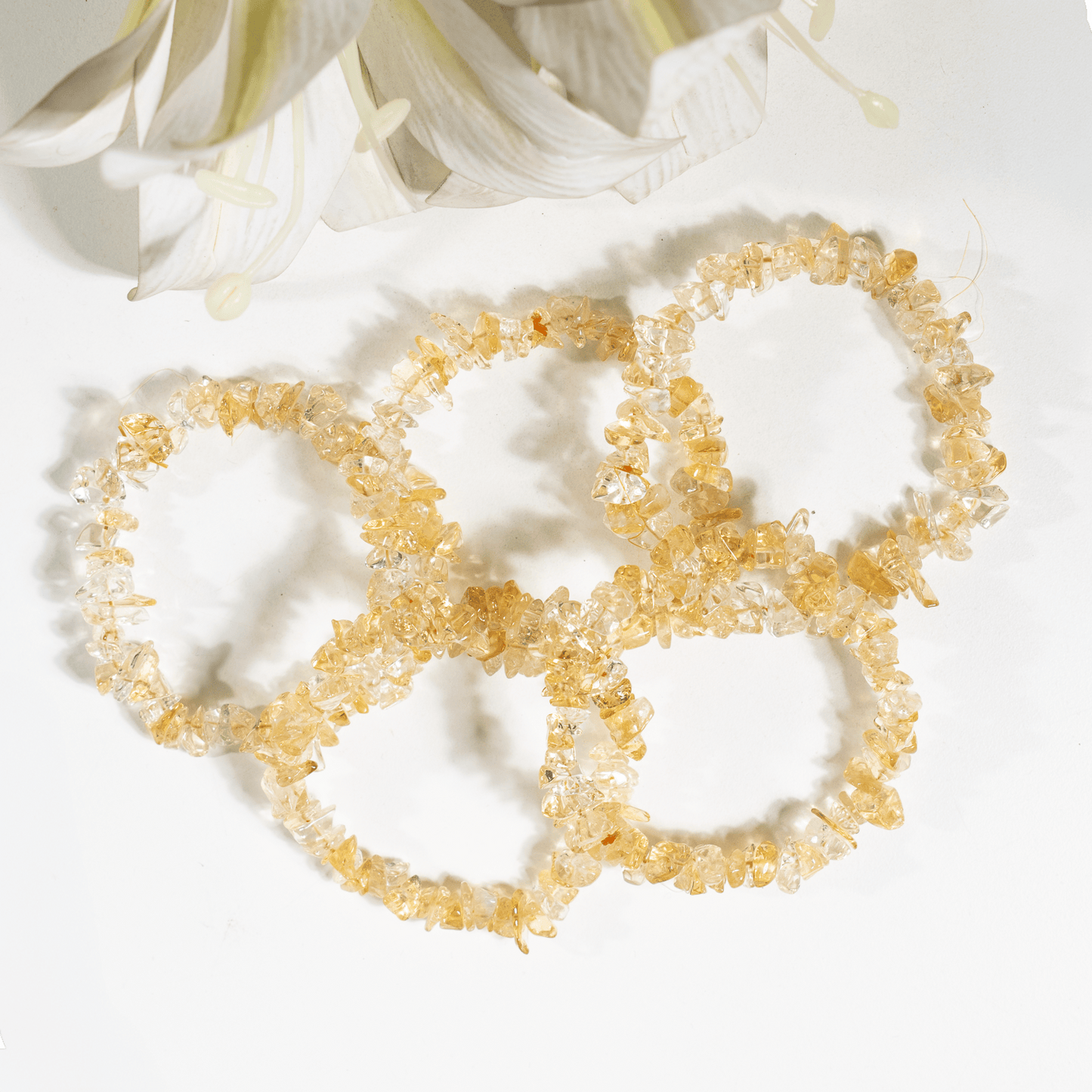 Citrine Gemstone Chip Bracelet