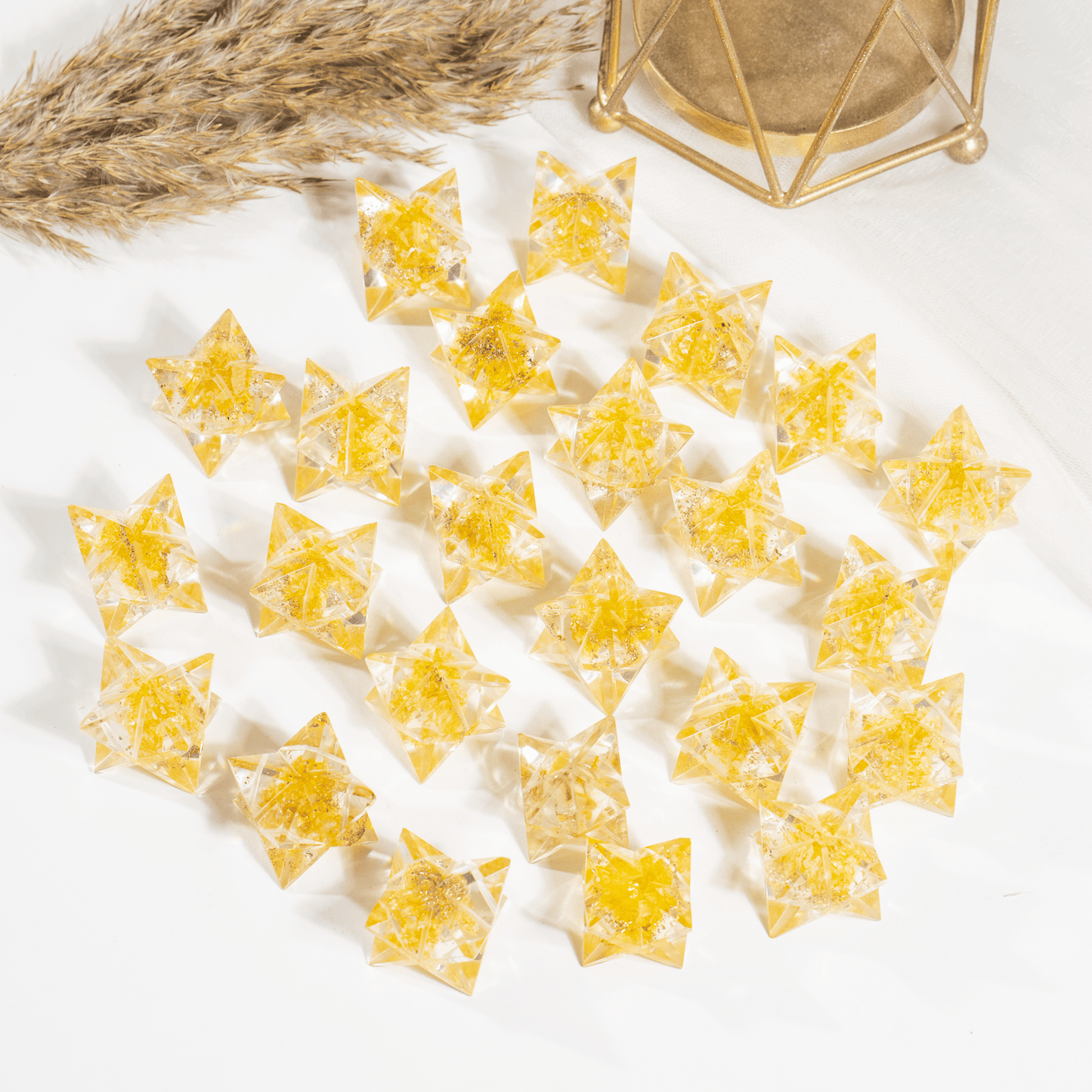 Orgone Citrine Merkaba Stars