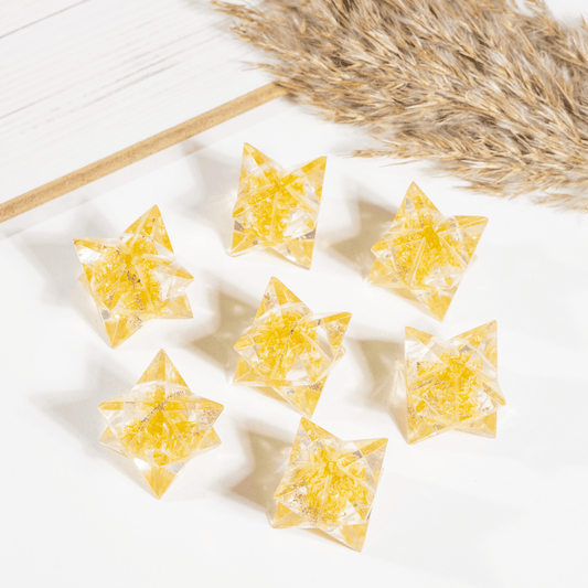 Orgone Citrine Merkaba Stars