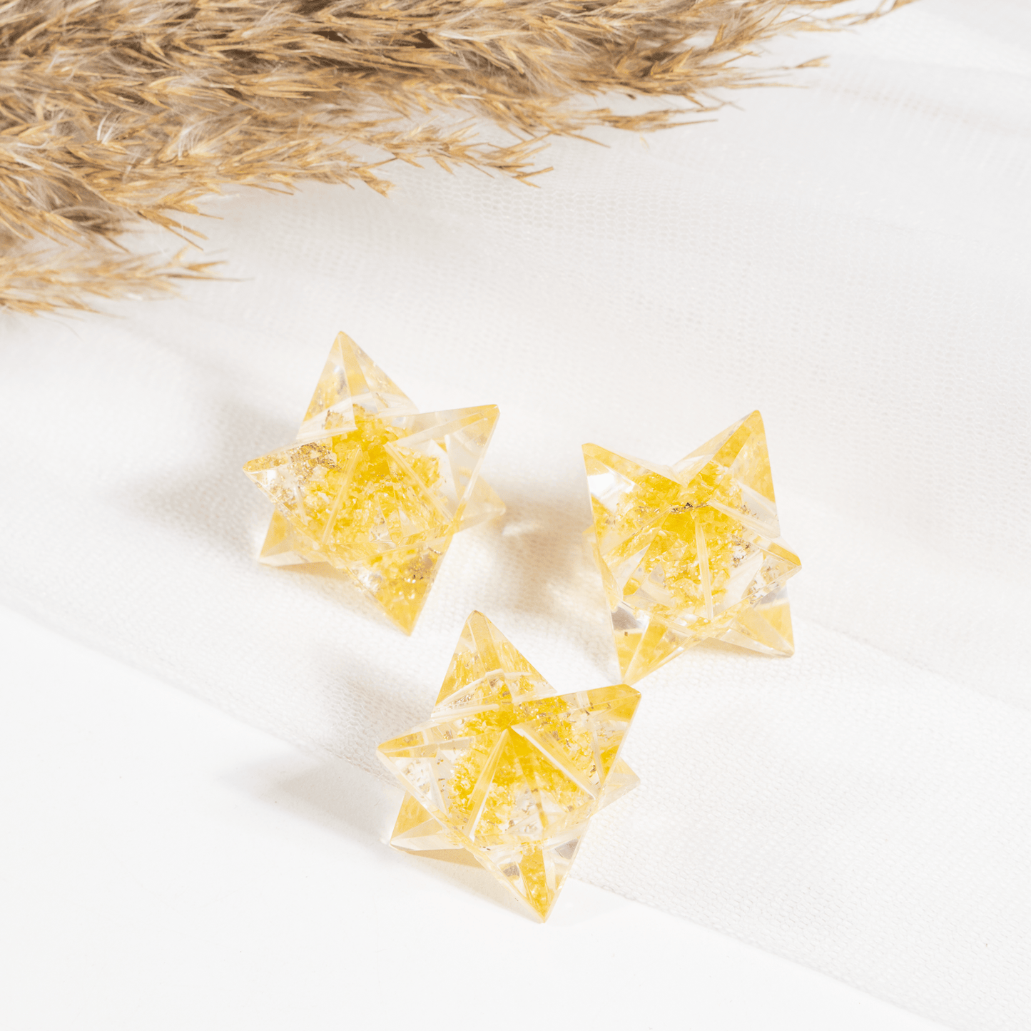 Orgone Citrine Merkaba Stars