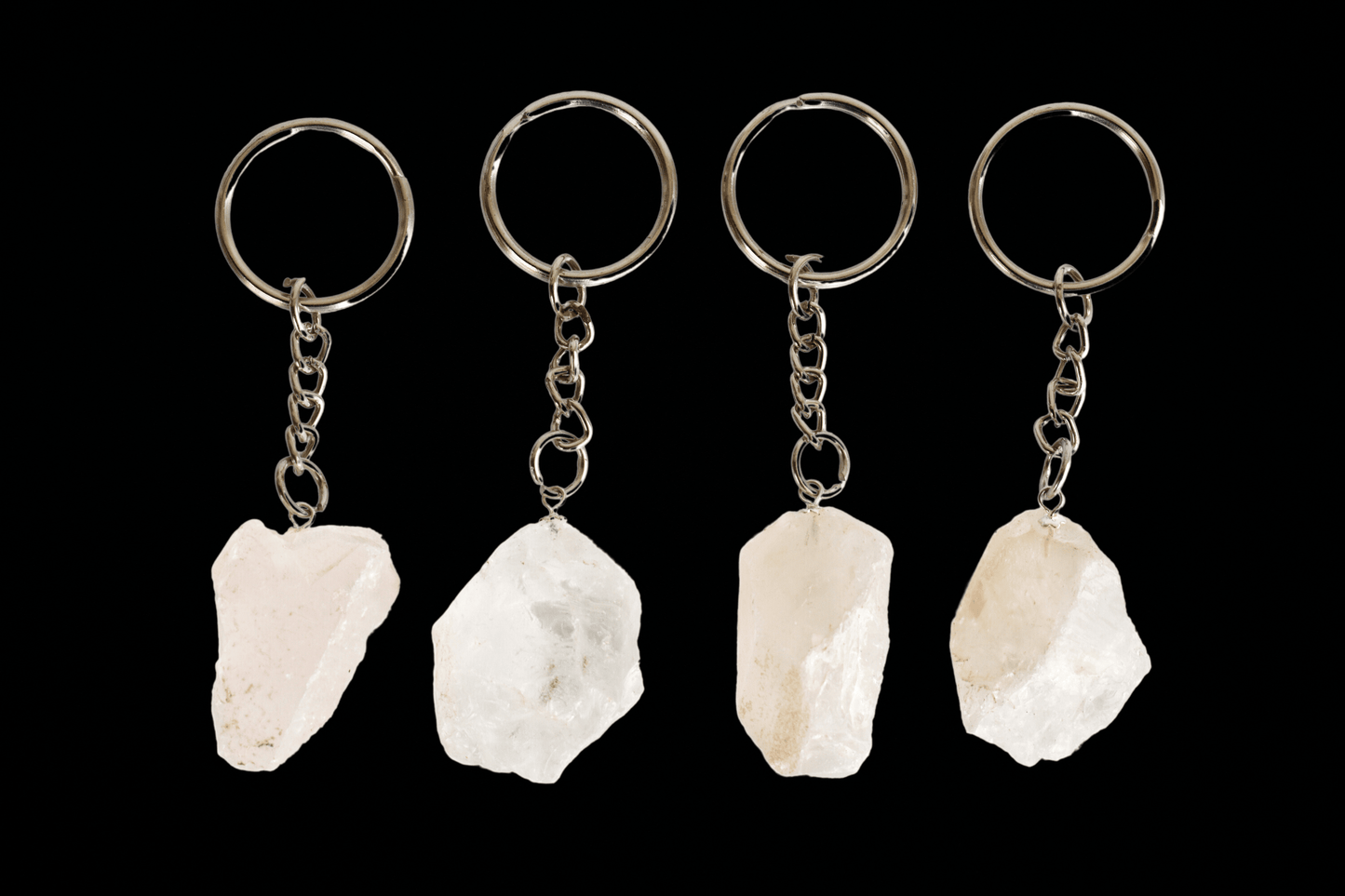 Clear Quartz Key Chain