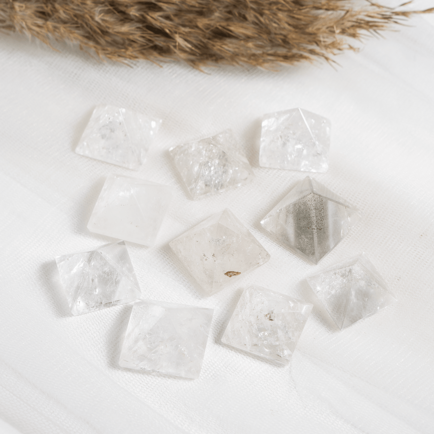 1" Clear Quartz Crystal Pyramids