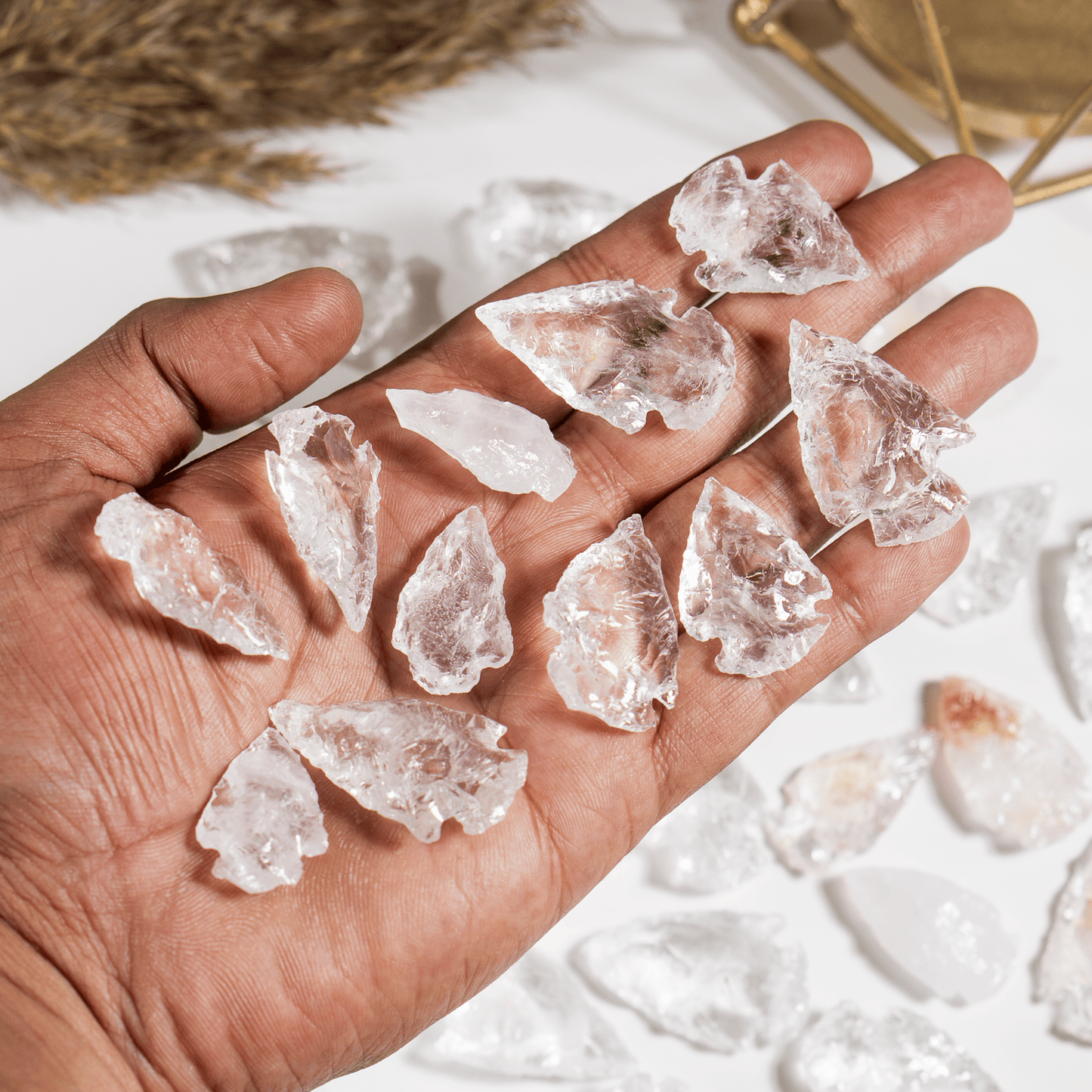 1'' Crystal Quartz Arrowhead Point