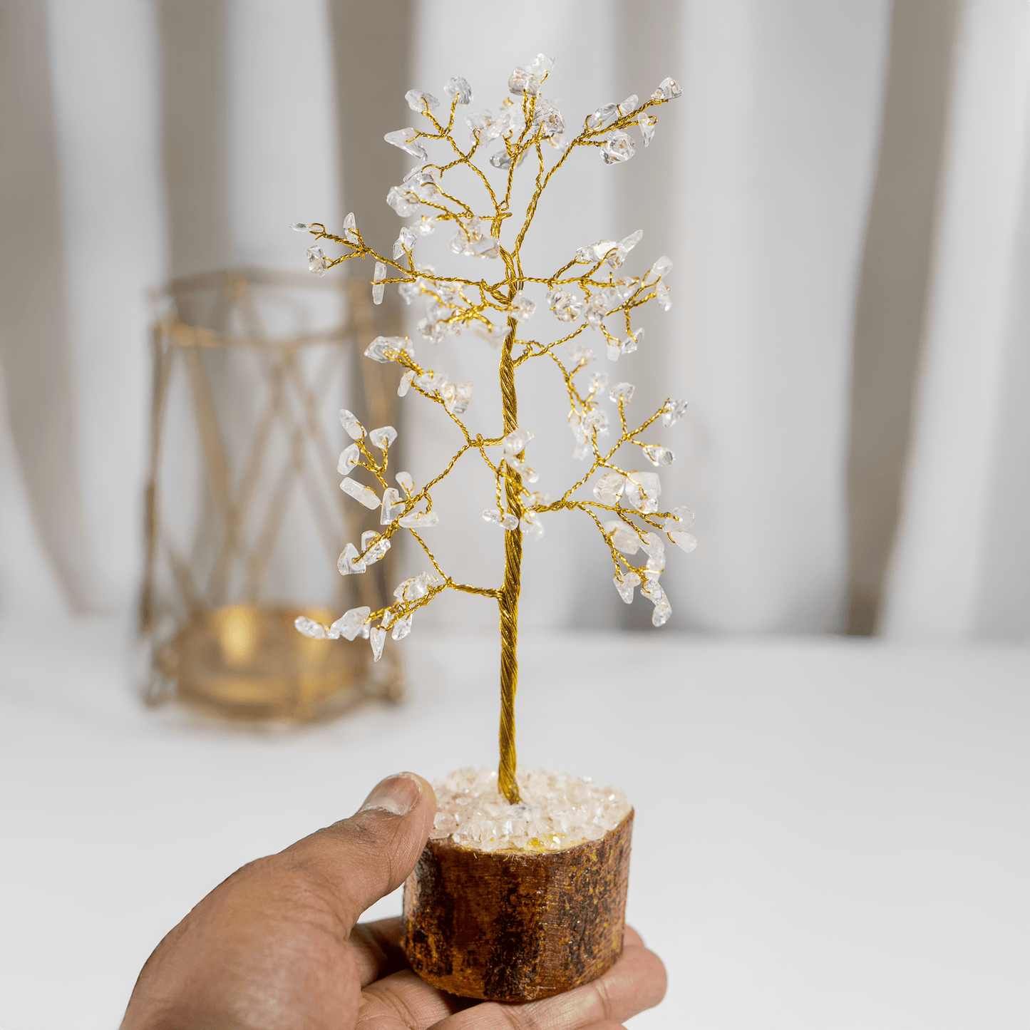 Clear Crystal Quartz Tree