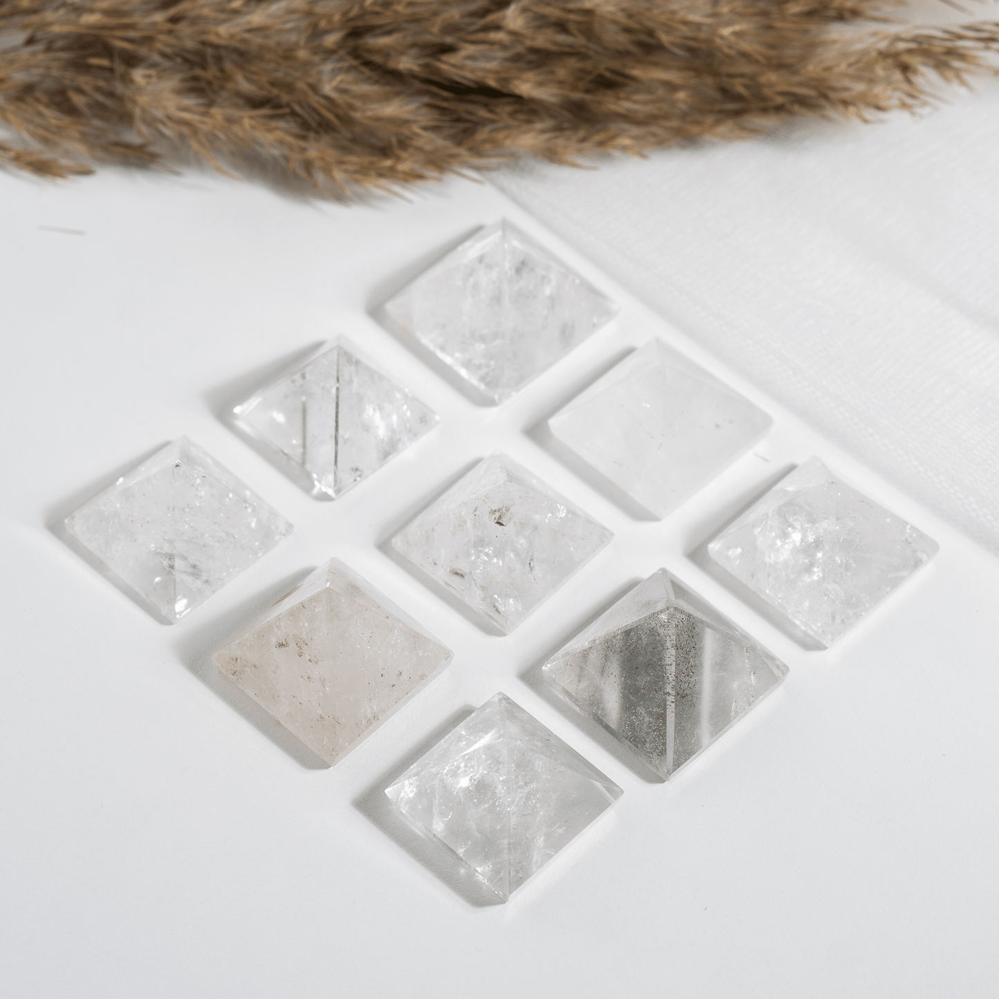 1" Clear Quartz Crystal Pyramids