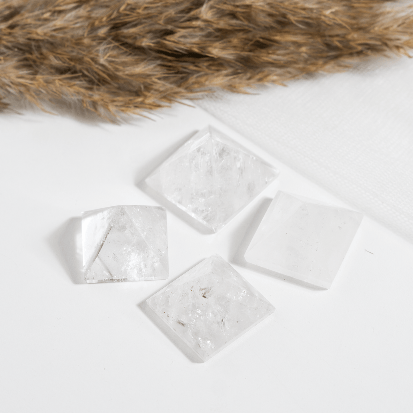 1" Clear Quartz Crystal Pyramids