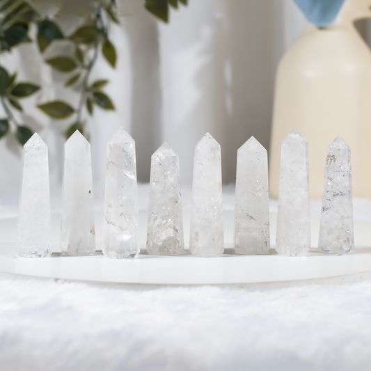 1kg Crystal Quartz Obelisk Tower Point (17-19Pcs)