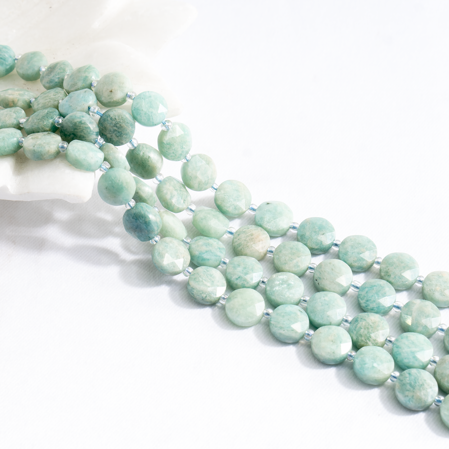 Heishi Disc Beads | Natural Gemstone Beads | Round Flat Spacer Beads | Jewelry Making | DIY Bracelets & Necklaces | Craft Beads