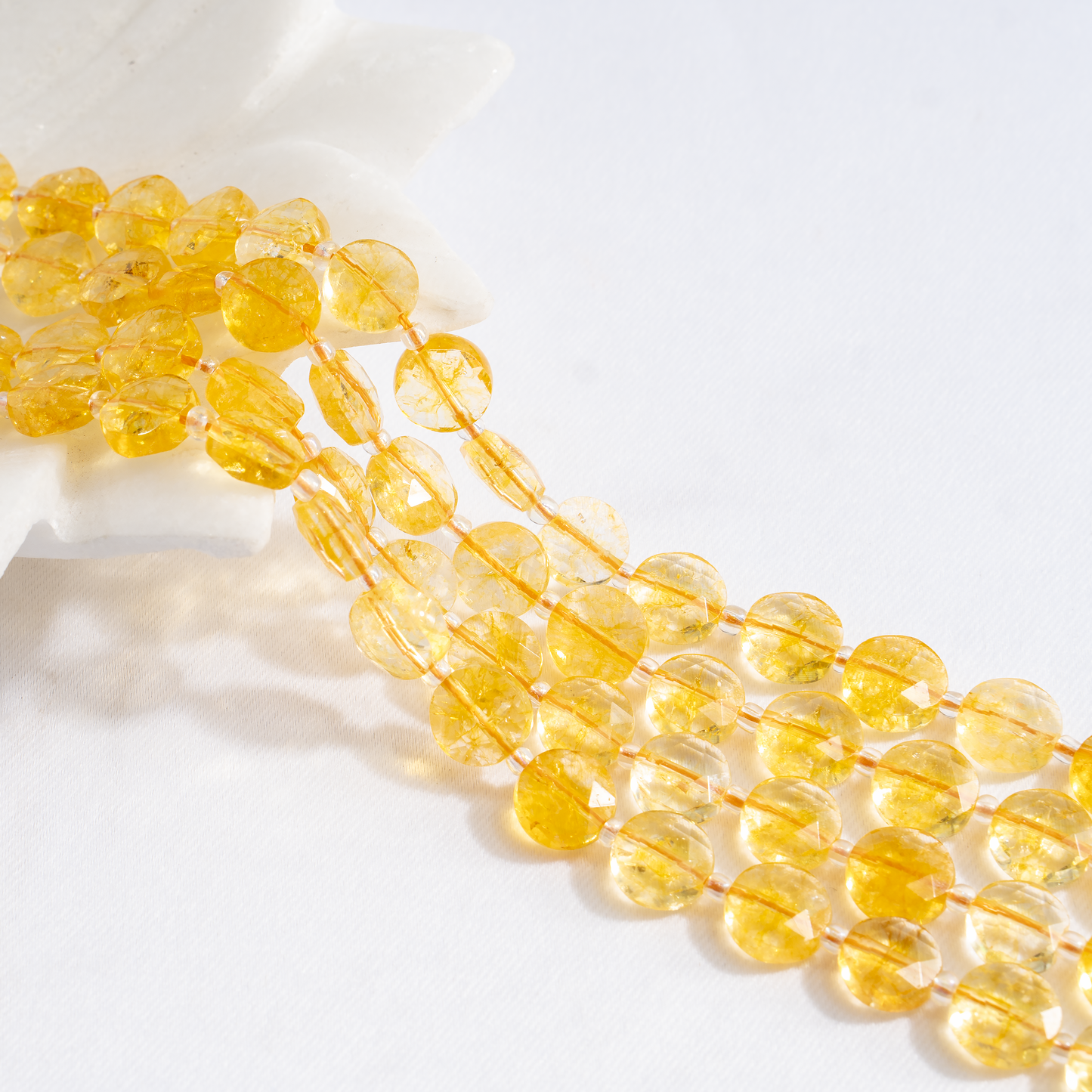 Heishi Disc Beads | Natural Gemstone Beads | Round Flat Spacer Beads | Jewelry Making | DIY Bracelets & Necklaces | Craft Beads