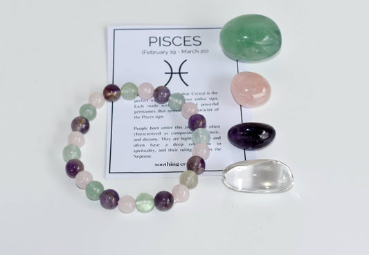 PISCES Zodiac Crystal Kit