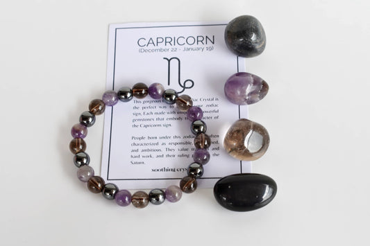 CAPRICORN Zodiac Crystal Kit.
