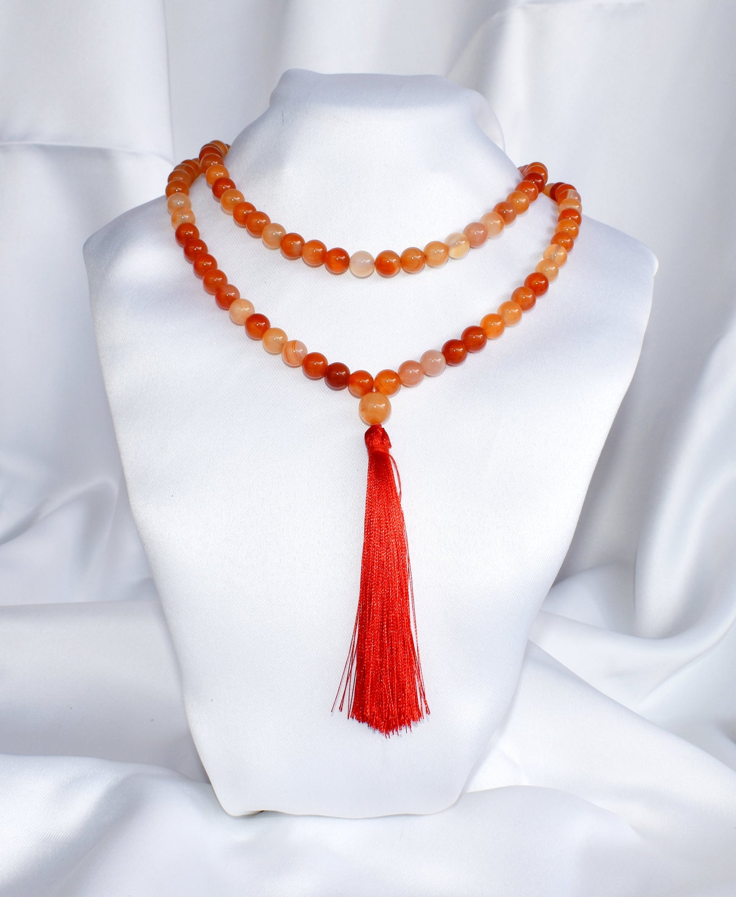108 Carnelian Bead Prayer Mala
