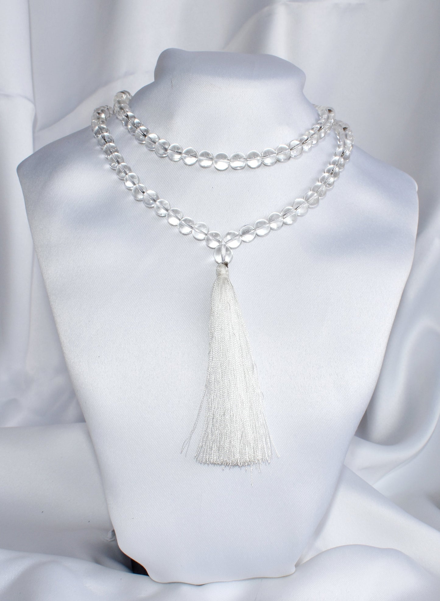 108 Bead Crystal Quartz Prayer Mala