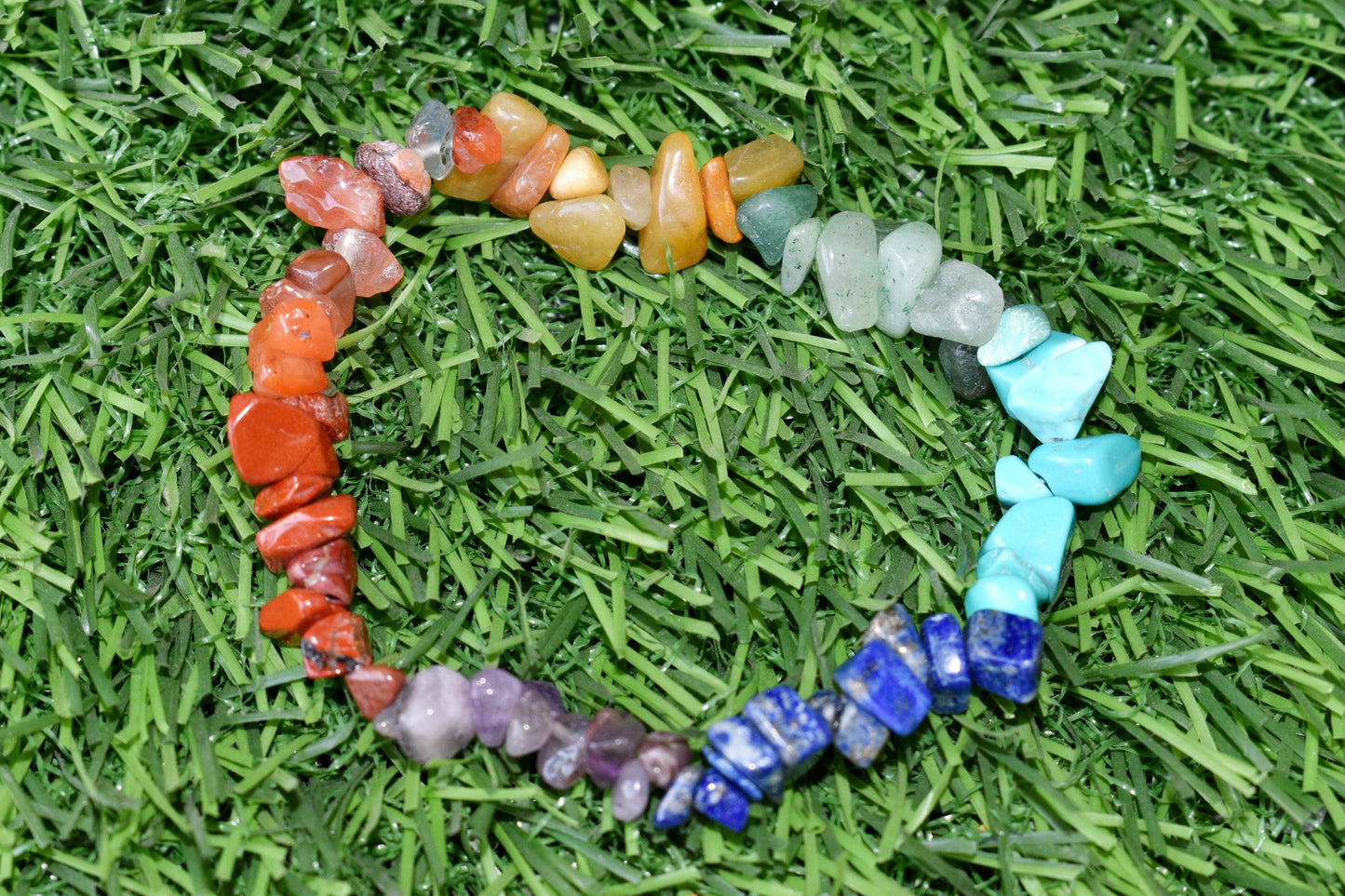 7 Chakra Gemstone Chip Bracelet