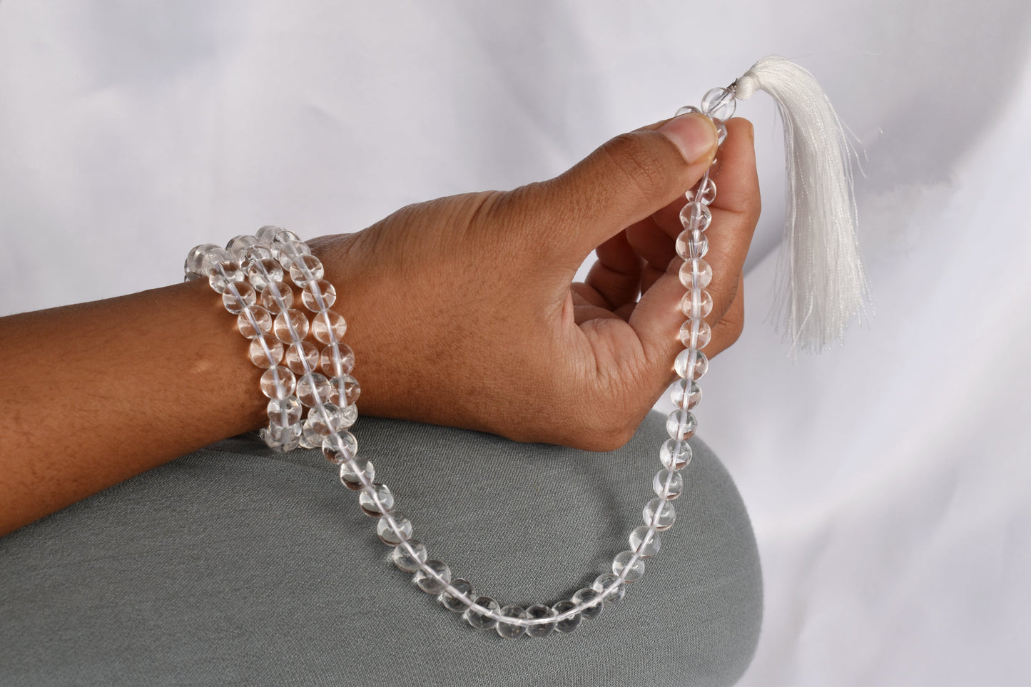 108 Bead Crystal Quartz Prayer Mala