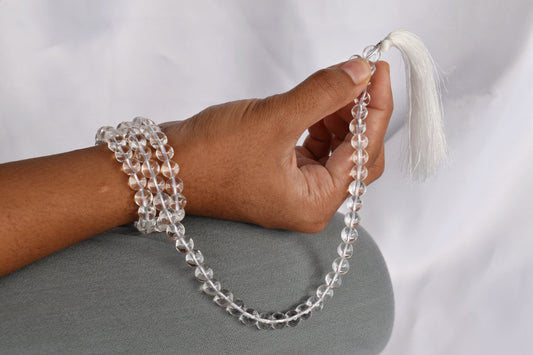 108 Bead Crystal Quartz Prayer Mala