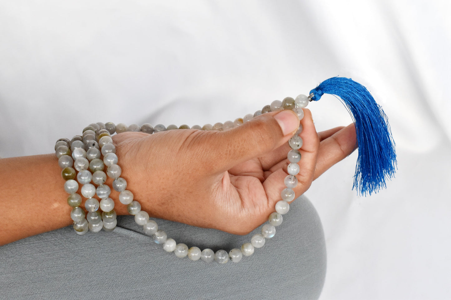 108 Labradorite Beads Prayer Mala