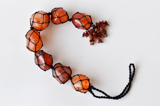 Carnelian Tumbled Stone Car Hanger