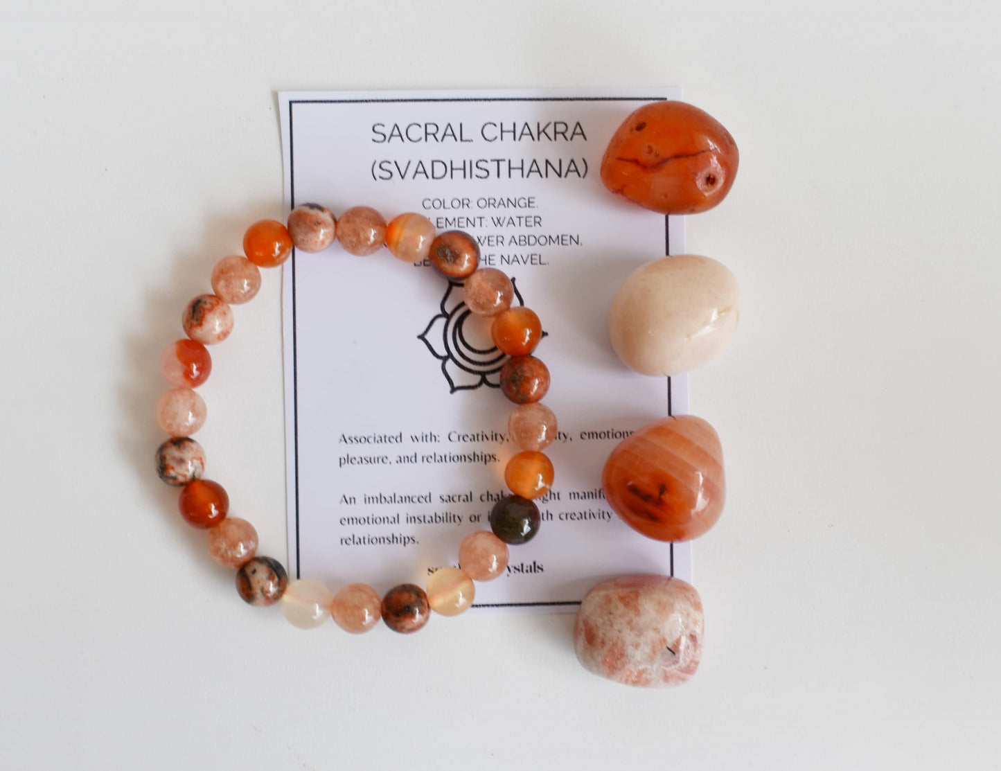 SACRAL Chakra Crystals Kit