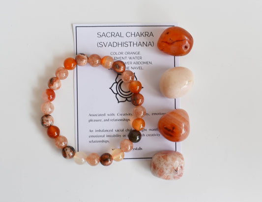 SACRAL Chakra Crystals Kit