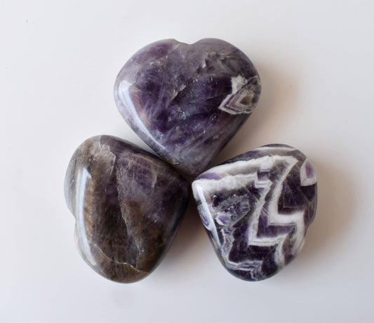 1kg Amethyst Heart Crystals (2 inch)