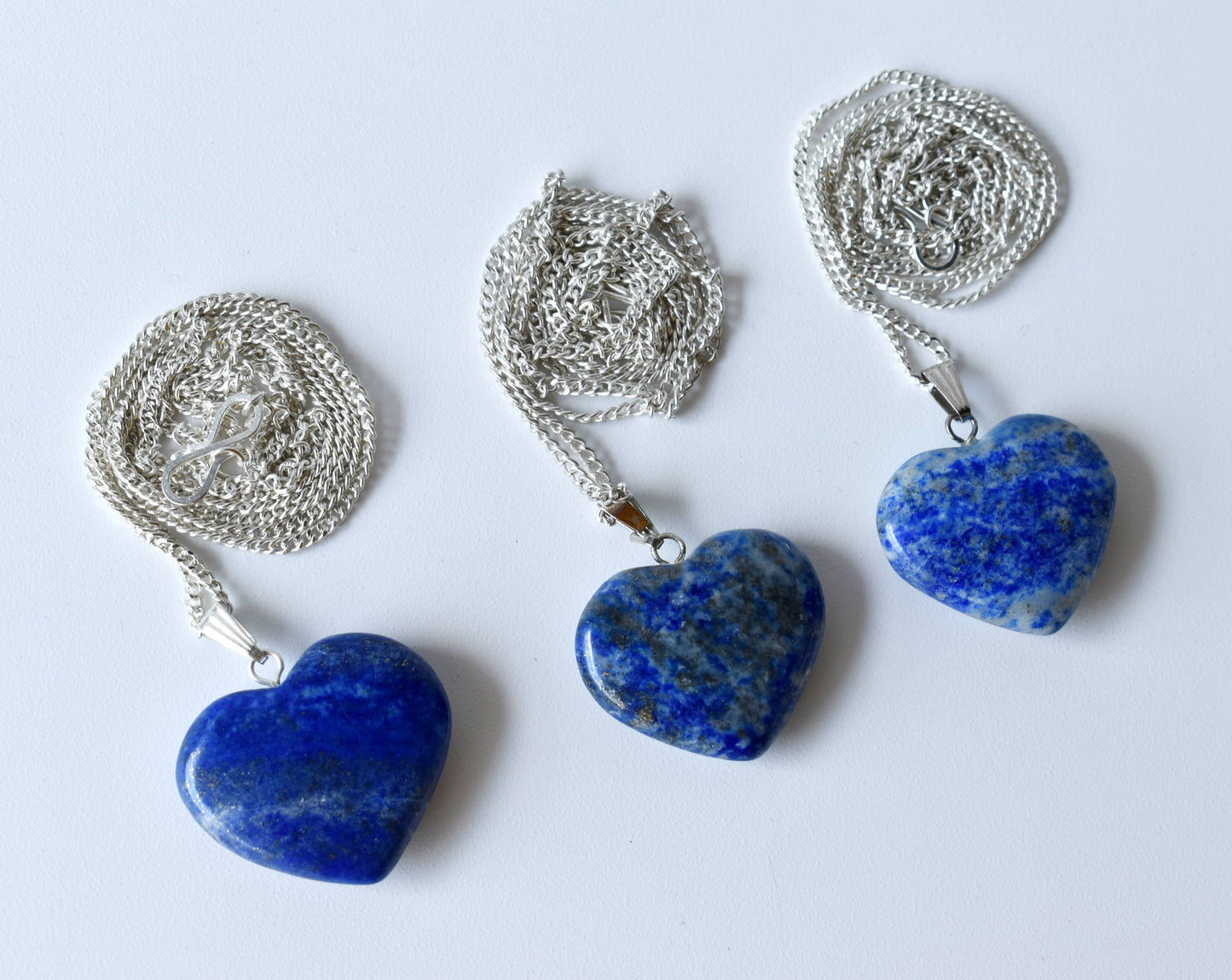 Lapis Lazuli Crystal Heart Pendant