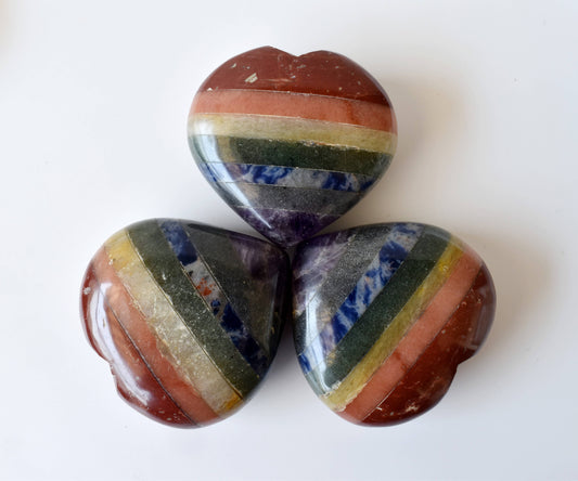 1kg Bonded Chakra Heart Crystals (2 inch)
