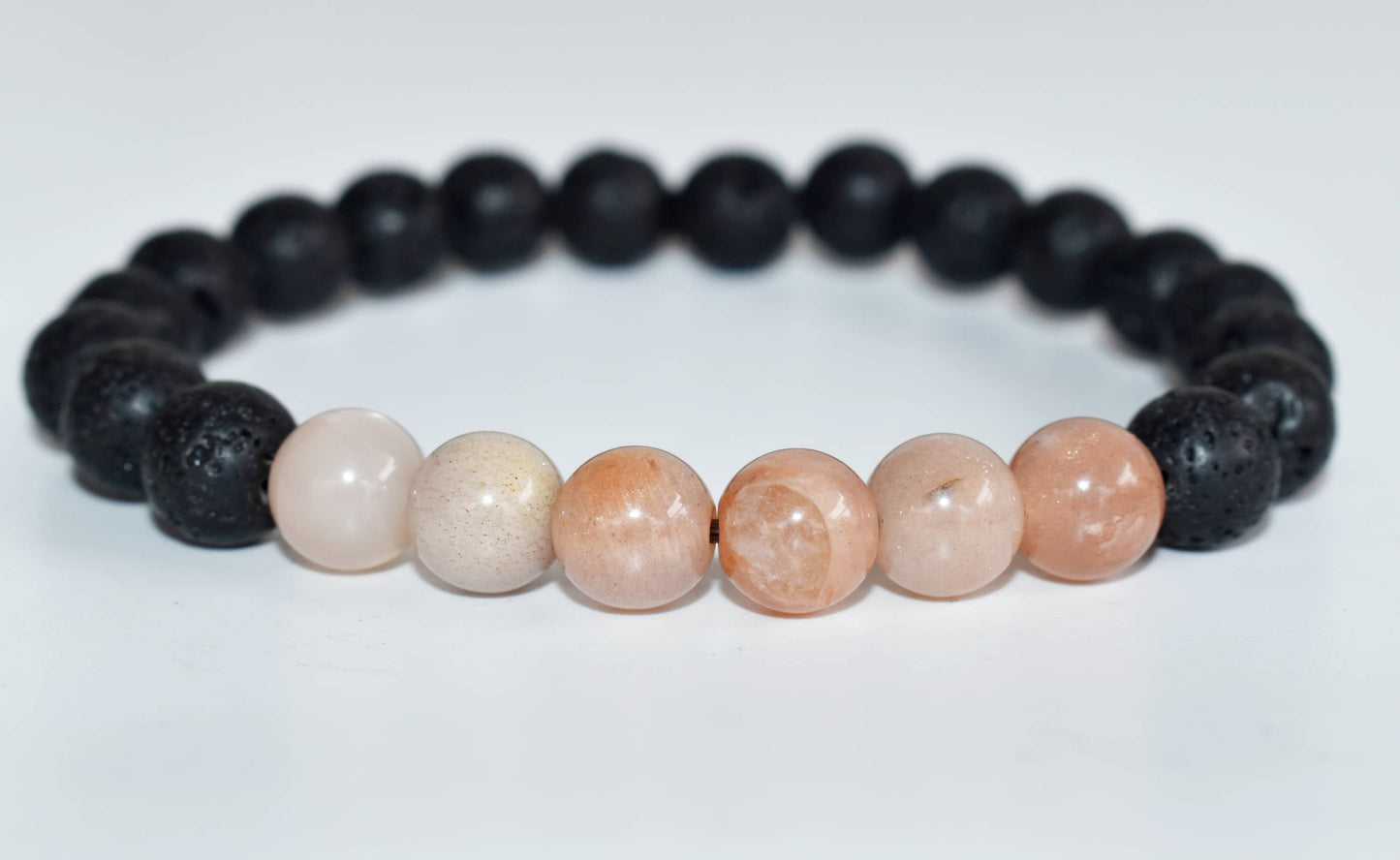 Lava with Moonstone Diffuser Bracelet