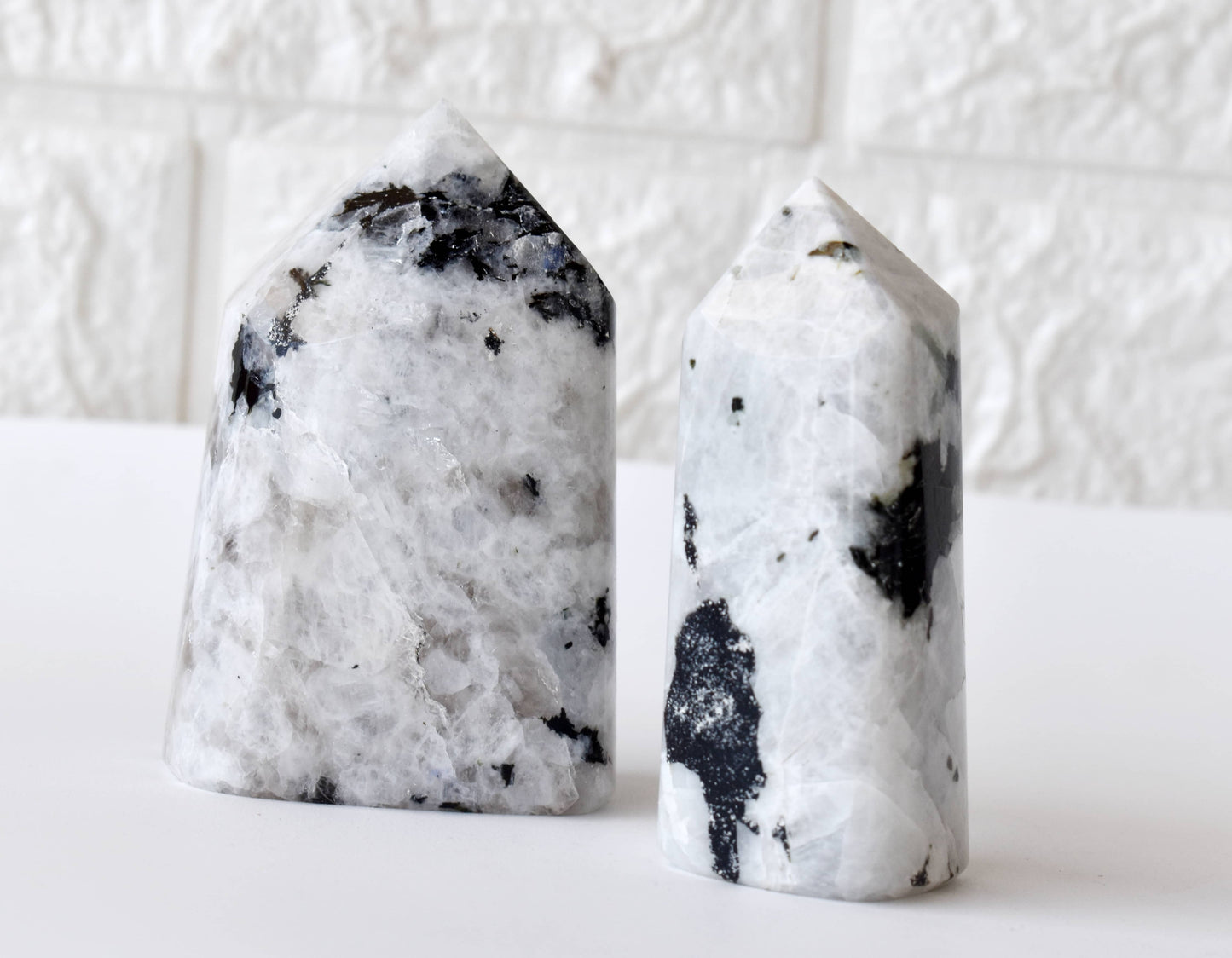 1kg Rainbow Moonstone Crystal Polished Point (2-4Pcs)