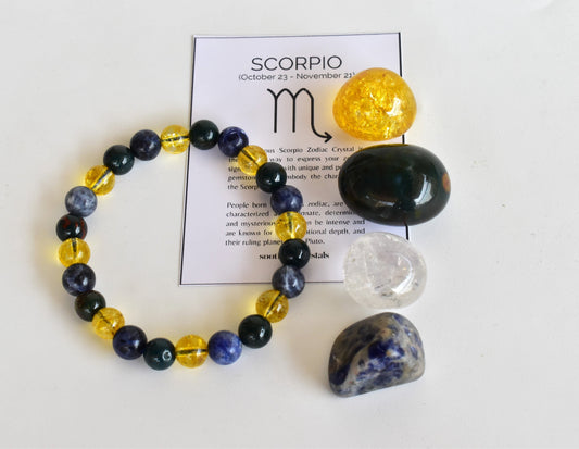 SCORPIO Zodiac Crystal Kit