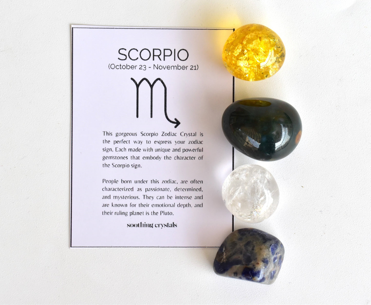 SCORPIO Zodiac Crystal Kit