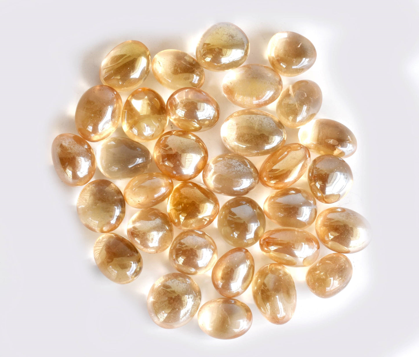1Kg Aura Quartz Citrine Tumbled Stones