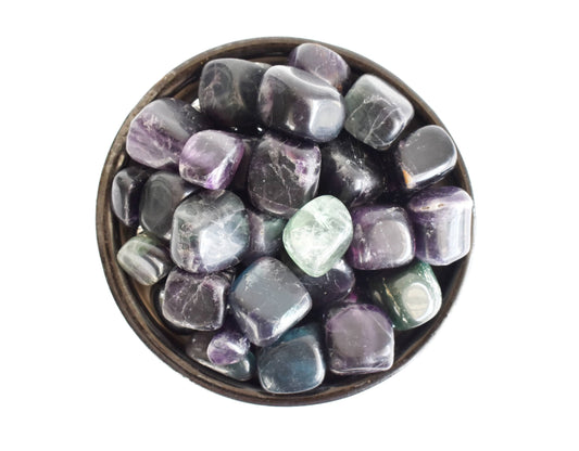 1Kg Multi Fluorite Tumbled Stones