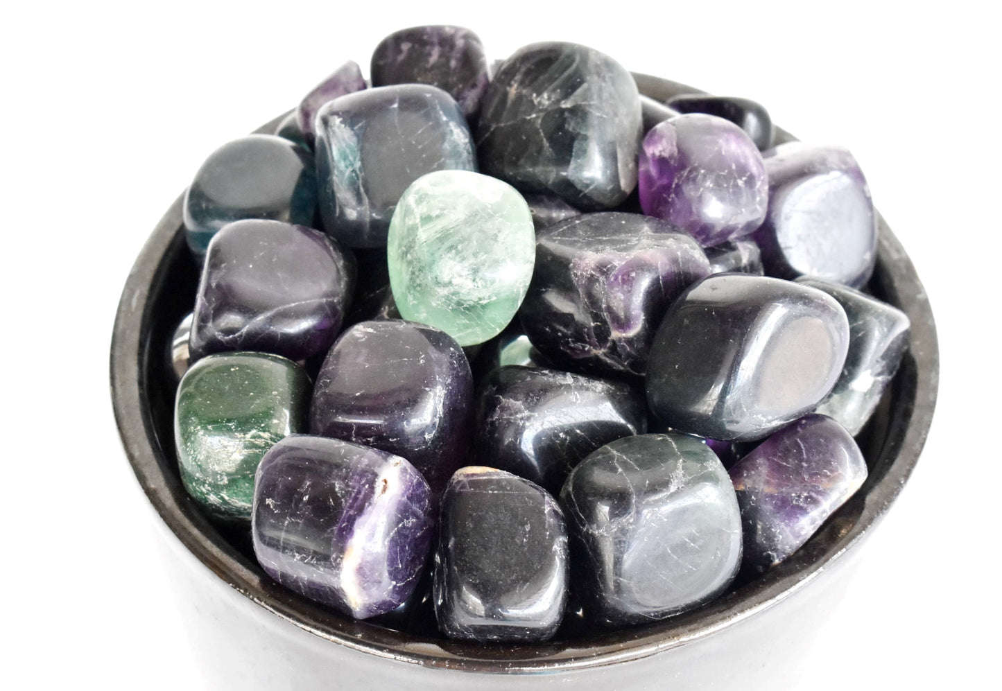 1Kg Multi Fluorite Tumbled Stones