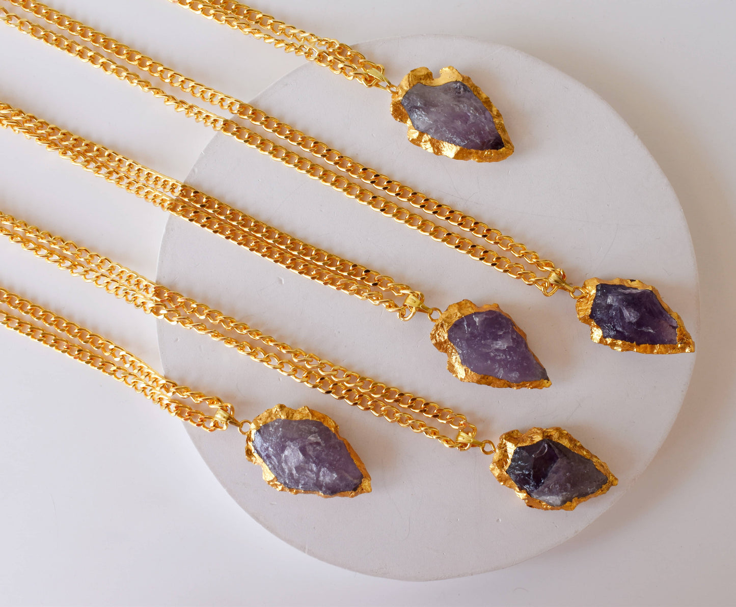 Amethyst Arrowhead Pendant