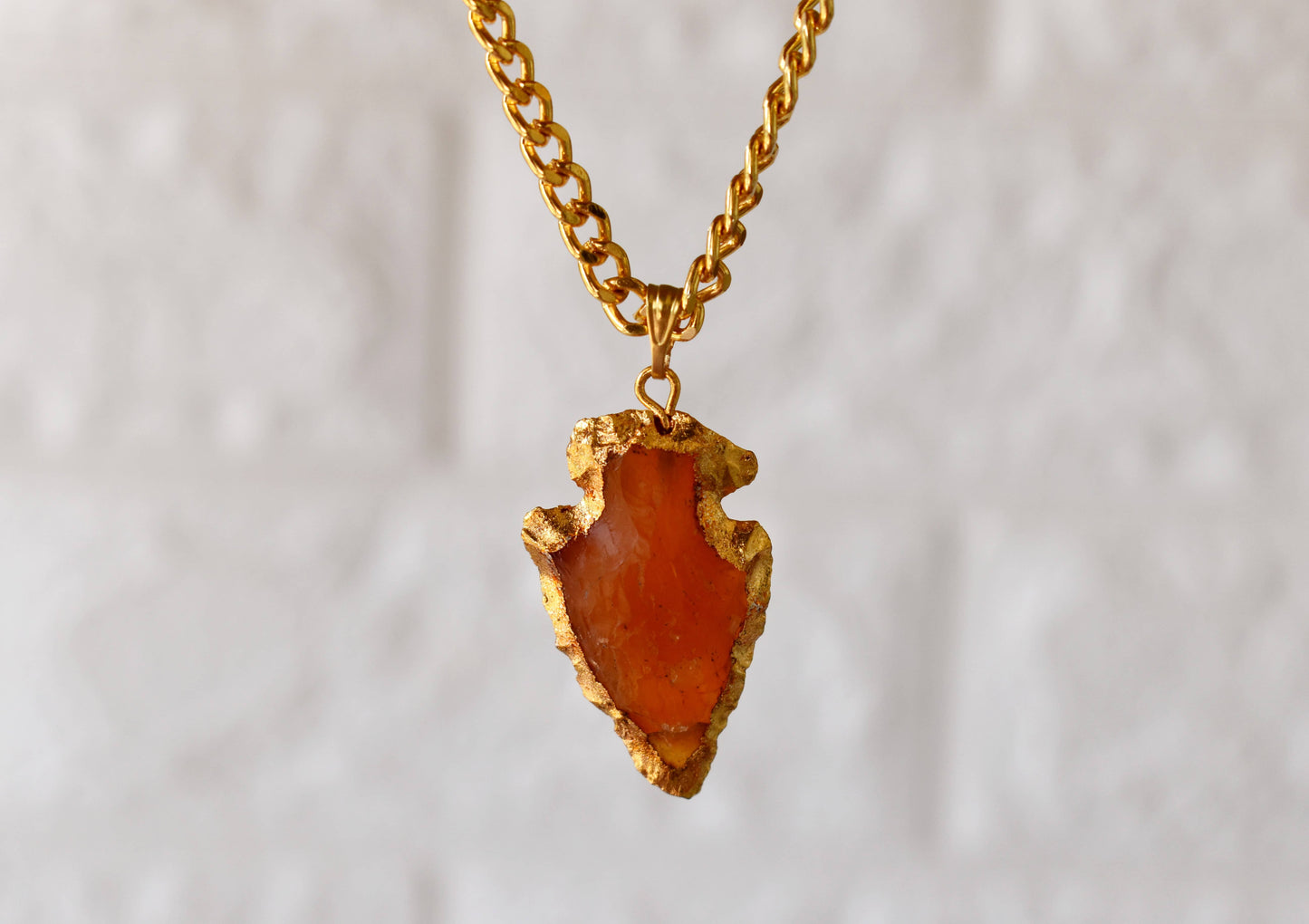 Carnelian Arrowhead Pendant