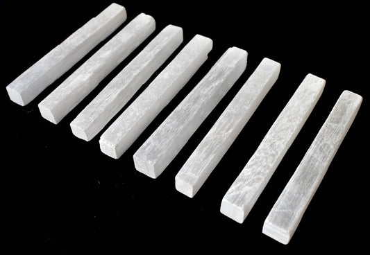 4" Selenite Healing Logs Selenite Sticks, Crystal Log Gemstone