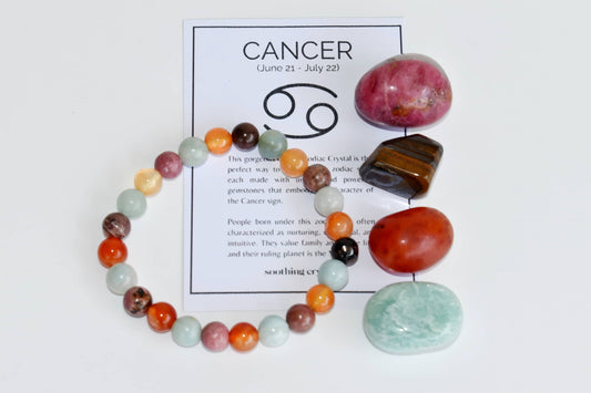 CANCER Zodiac Crystal Kit