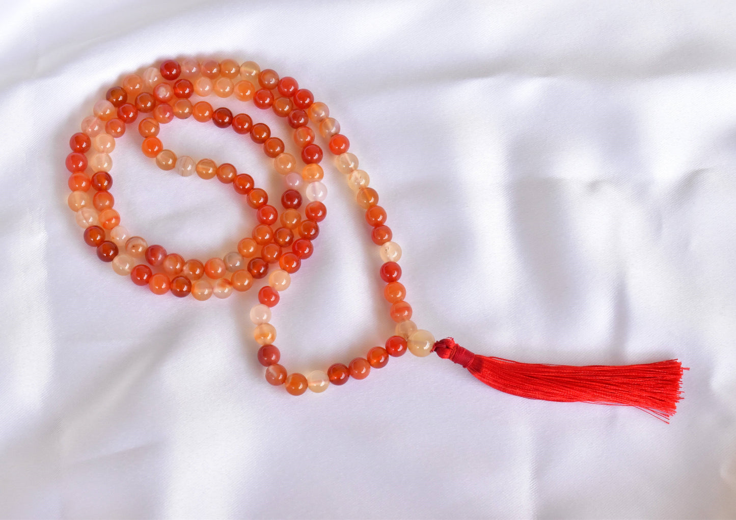 108 Carnelian Bead Prayer Mala