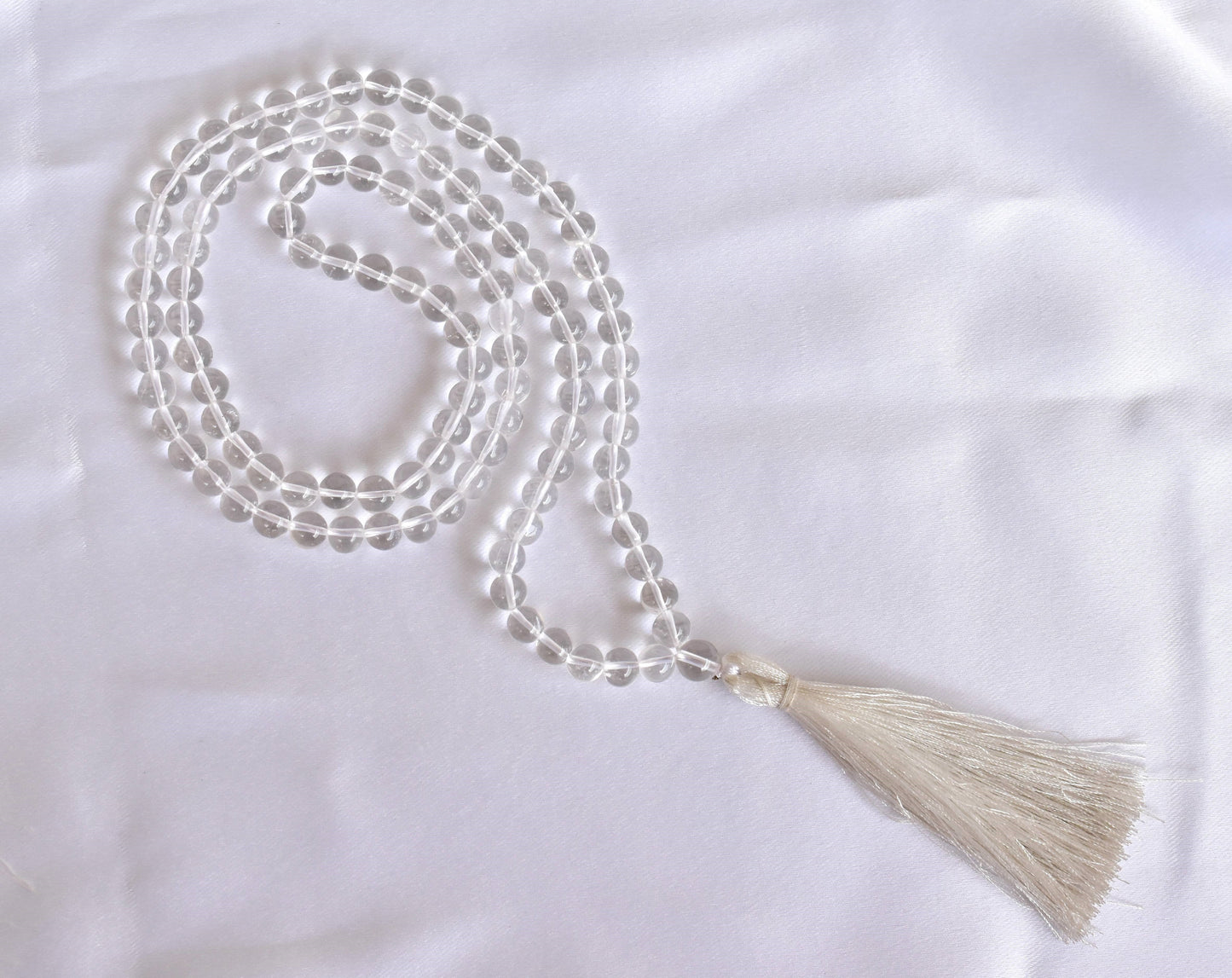108 Bead Crystal Quartz Prayer Mala