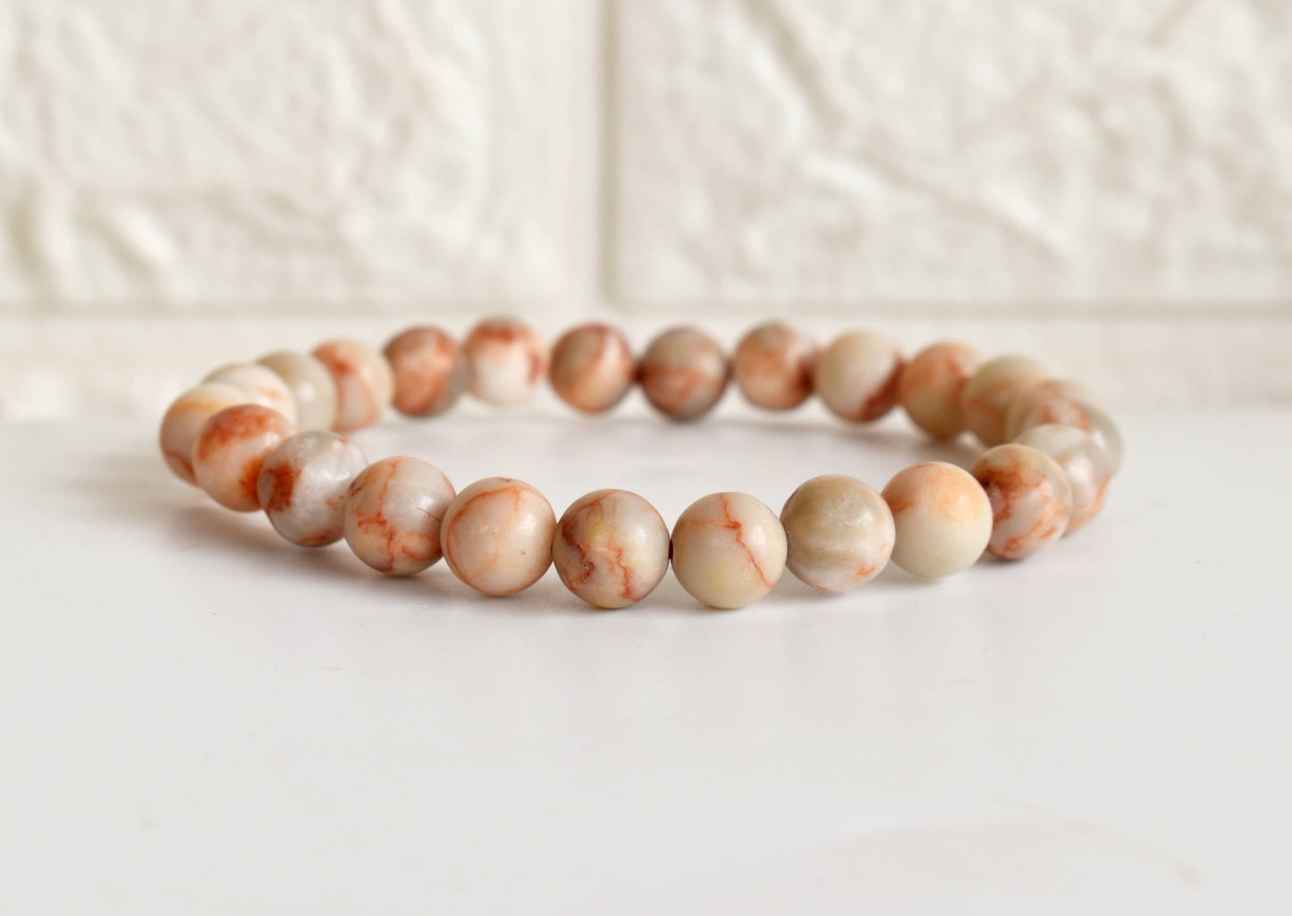 Red Picasso Jasper Gemstone Bracelet
