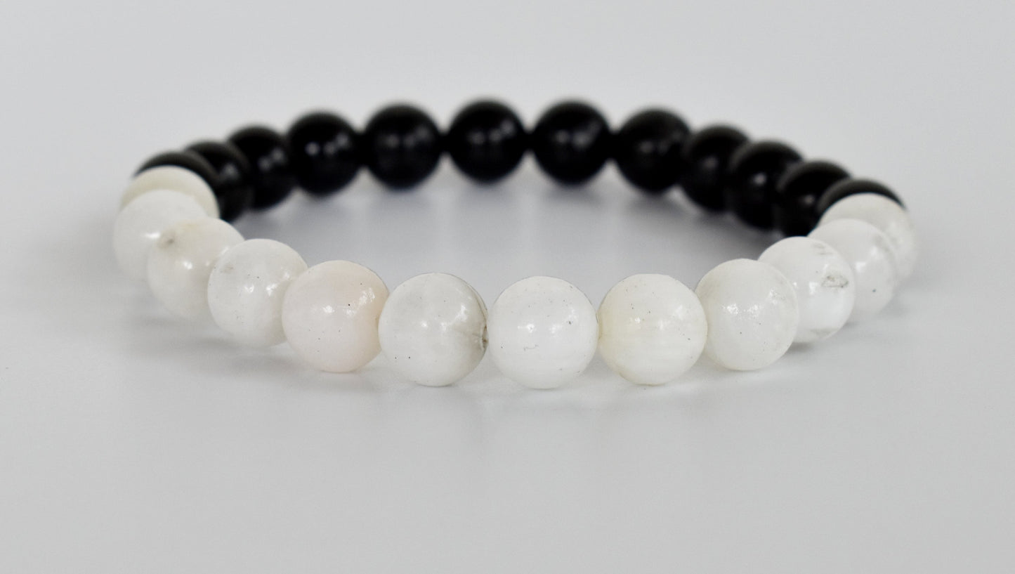 Yin Yang Energy Support Balance Gemstone Bracelet