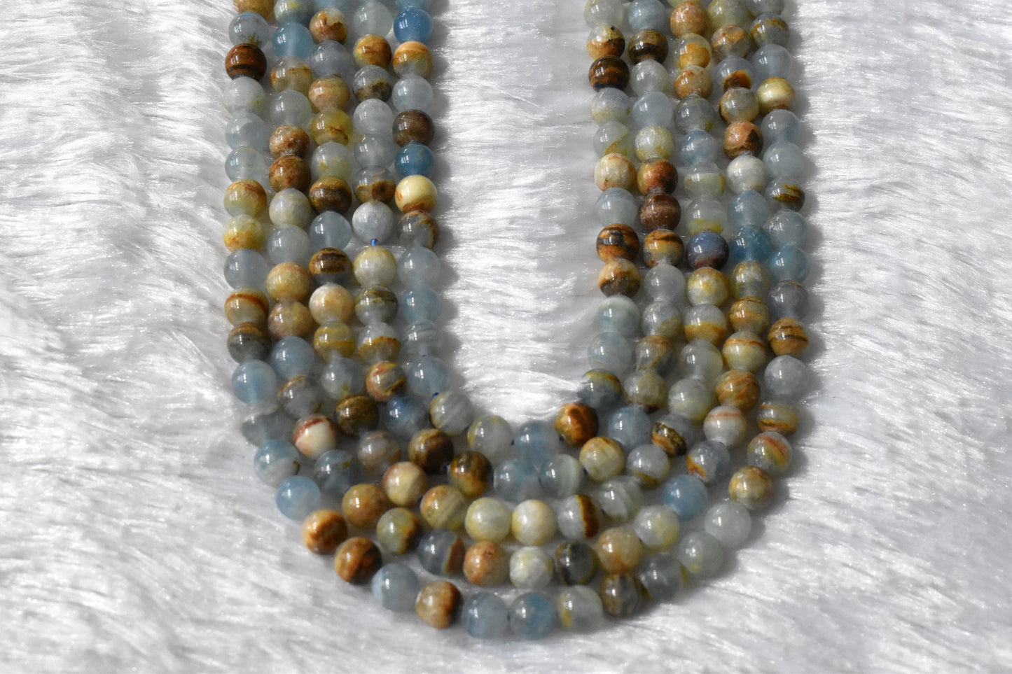 Blue Calcite Crystal Beads for Jewelry | Gemstone Beads