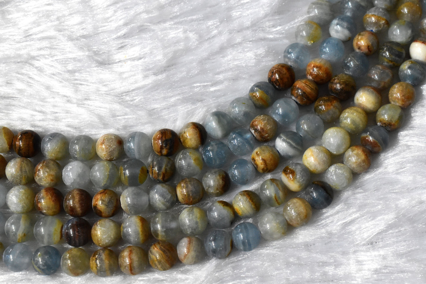 Blue Calcite Crystal Beads for Jewelry | Gemstone Beads