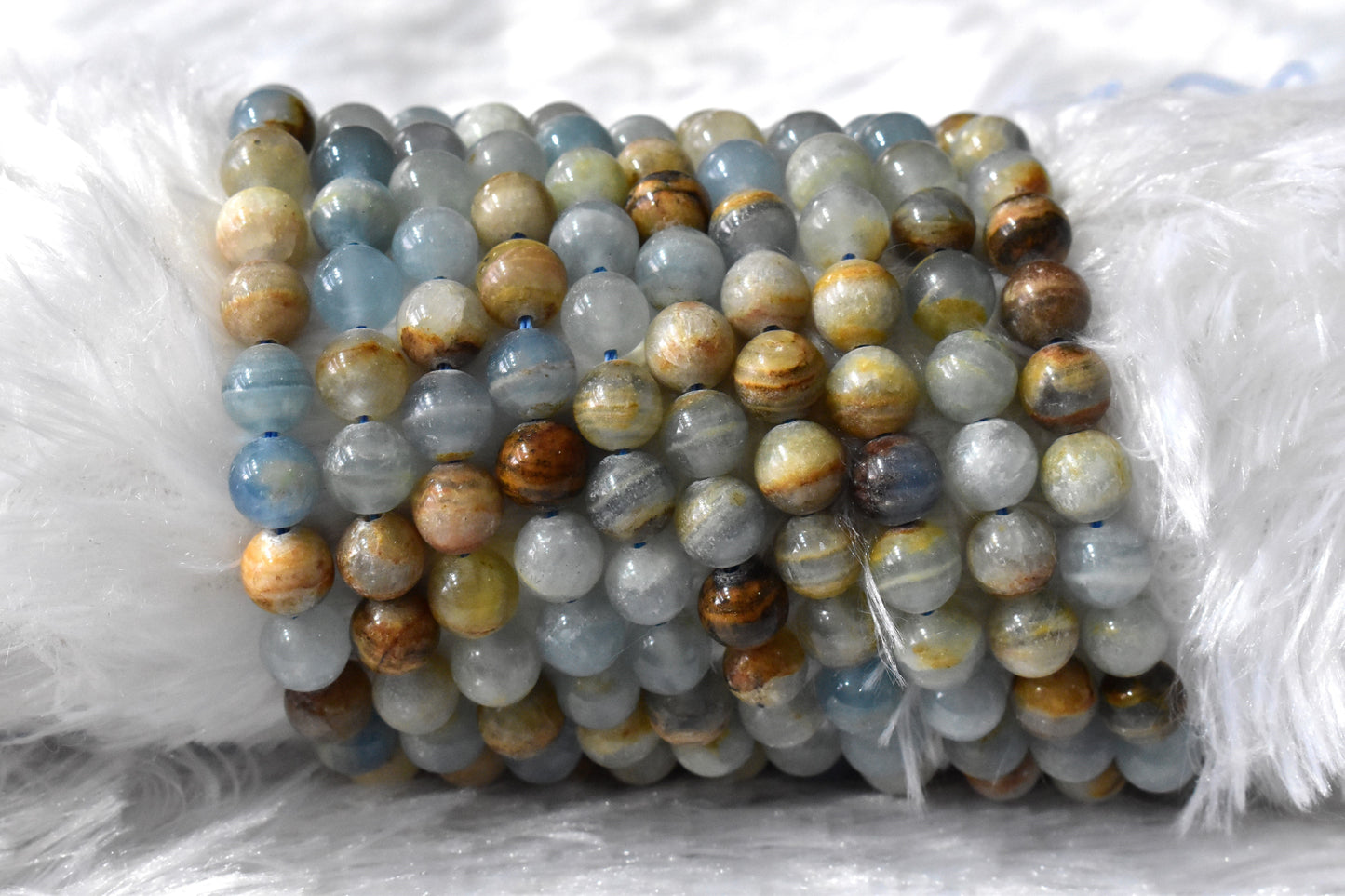 Blue Calcite Crystal Beads for Jewelry | Gemstone Beads